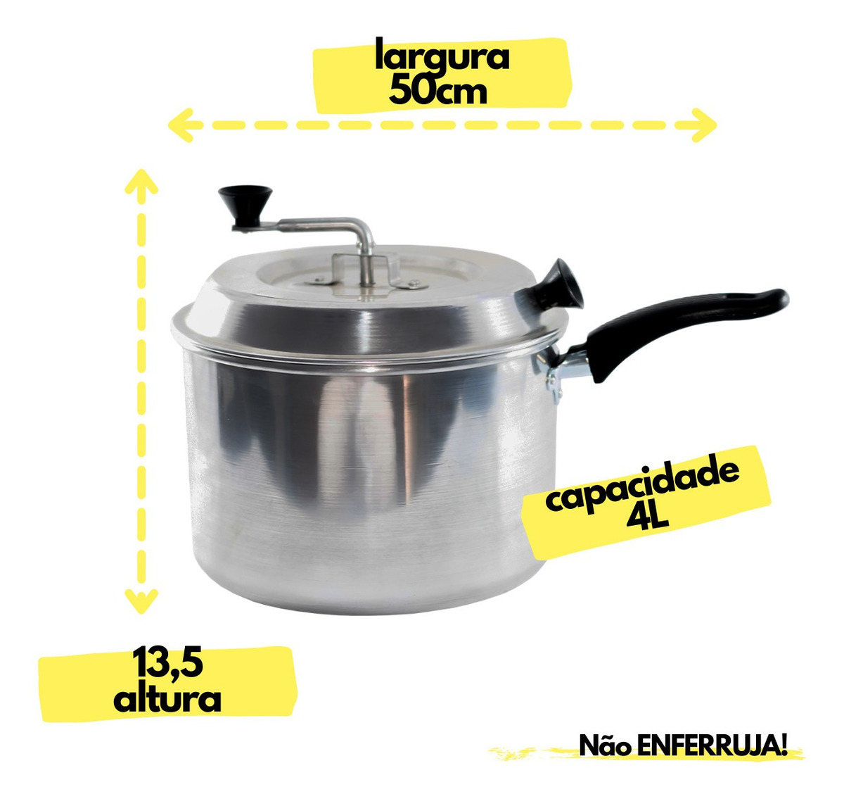 Panela Pipoqueira Alumínio Pop N°20 2