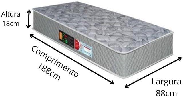 Colchão Castor Solteiro Sleep Max Double Face D33 88x188x18cm 2