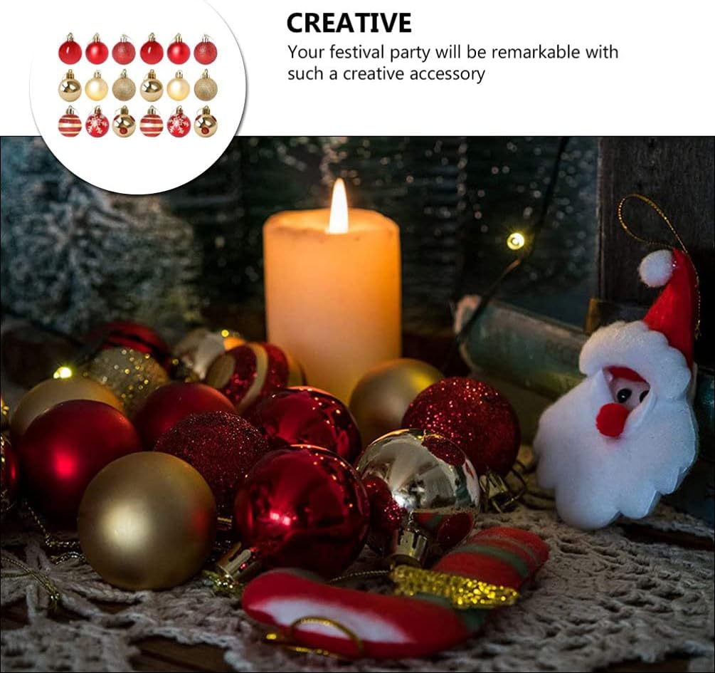 Bolas de Natal Vermelhas 50 Peças 5