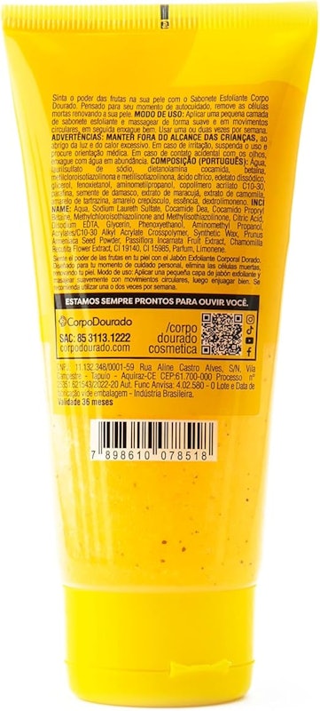 Sabonete Esfoliante Maracujá e Camomila 180ml 3