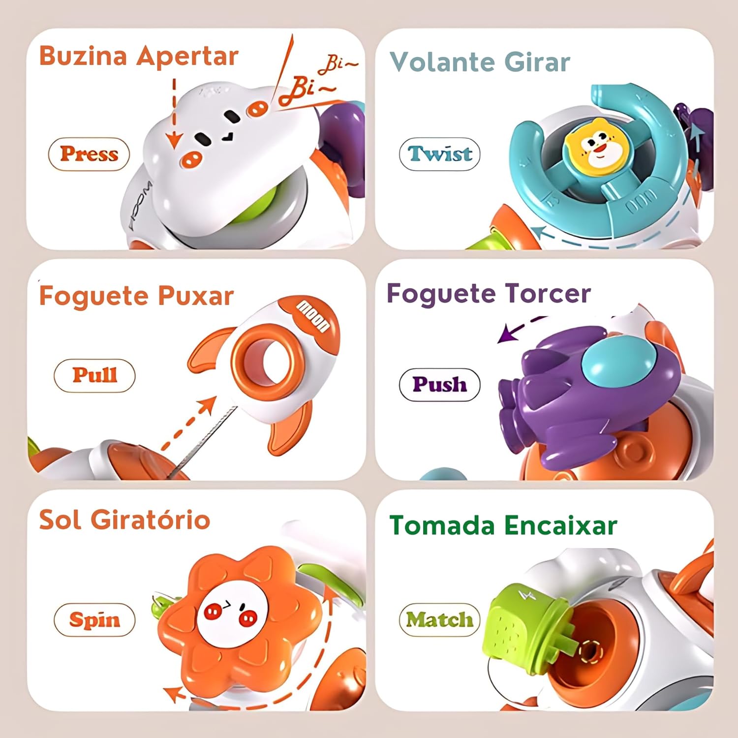 Brinquedo Sensorial Kidino 5