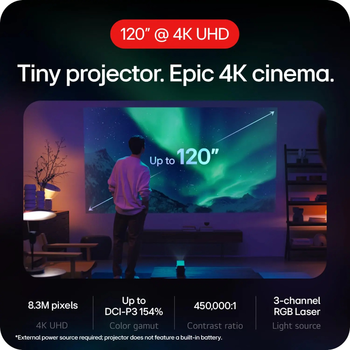 Projetor LG CineBeam Q 4K UHD Laser 4