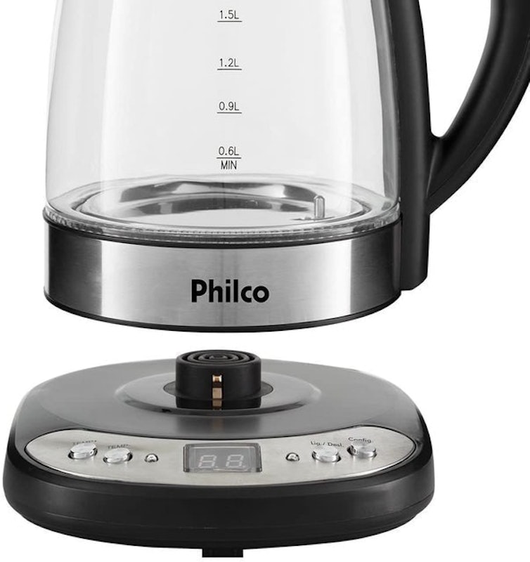 Chaleira Elétrica Philco 1,7 L Digital Glass 3