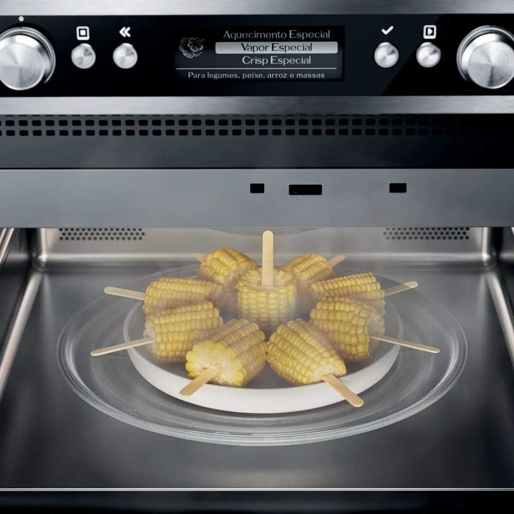 Micro-ondas de Embutir Brastemp Gourmand 40 L Inox com Sistema 3D 4