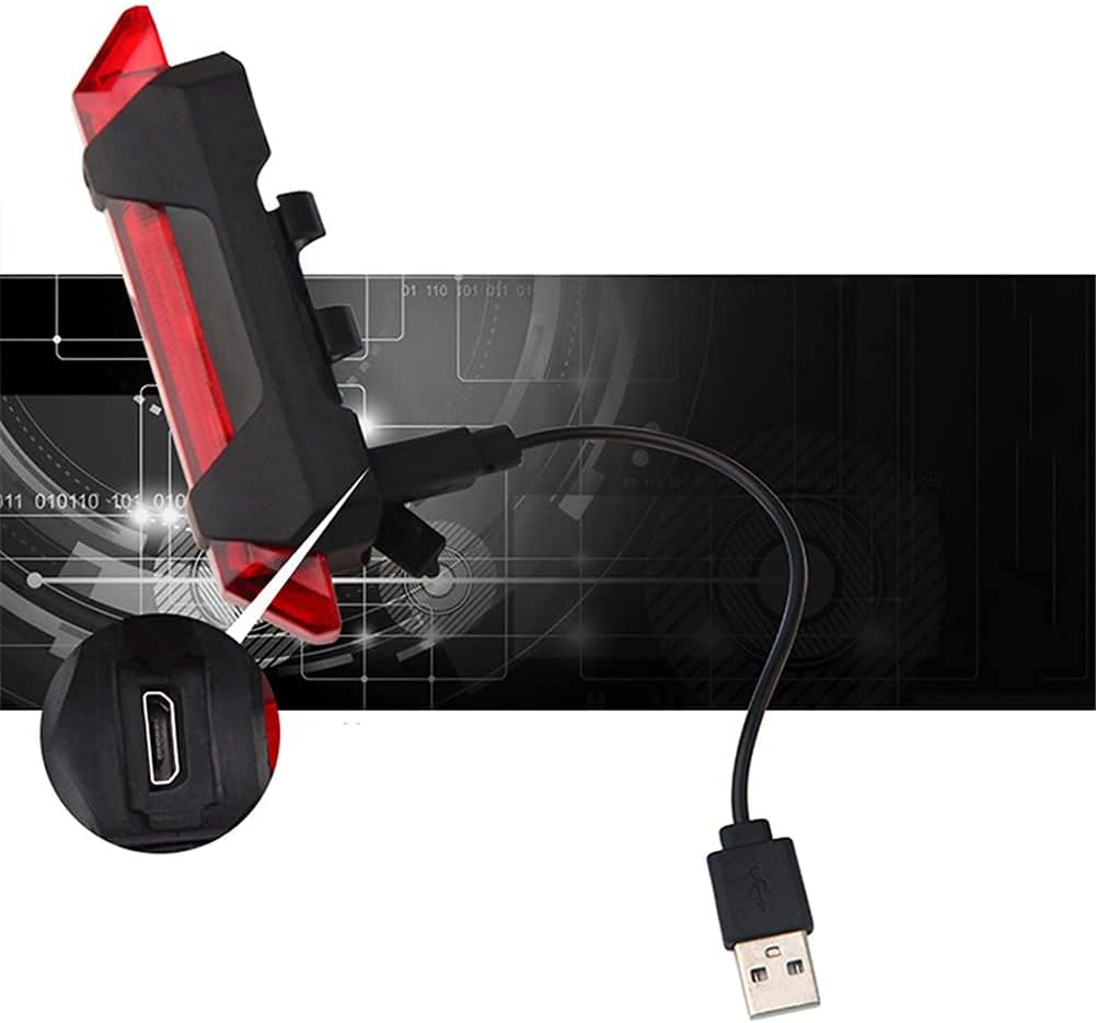 Kit de Luzes de Bicicleta Recarregável 5