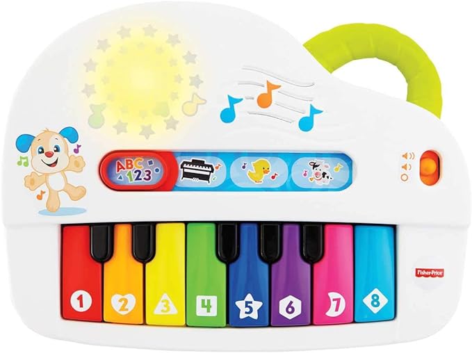 Fisher-Price Aprender e Brincar Brinquedo para Bebês Piano Cachorrinho 1