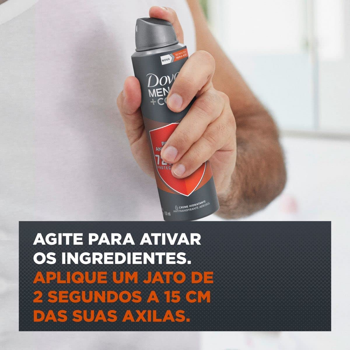 Desodorante Dove Men Care Proteção Antibacteriana 3