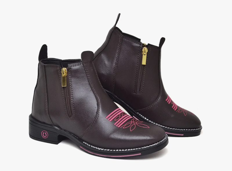 Bota Botina Feminina Texana Bico Quadrado 2