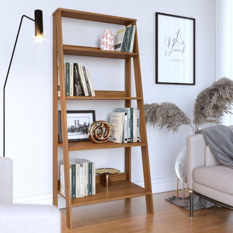 Conjunto de 3 Estantes para Livros Escada 4