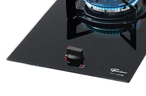 Cooktop a Gás Fischer 1 Boca Tripla Chama Fit Line Mesa Vidro Bivolt 2