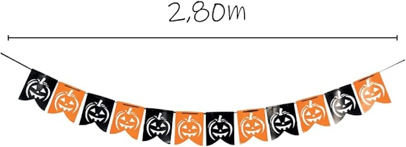 Faixa Decoração Halloween Abóboras 2