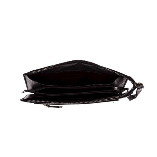 Bolsa Carteira Feminina Textura Xadrez Com Alça Transversal De Corrente 4