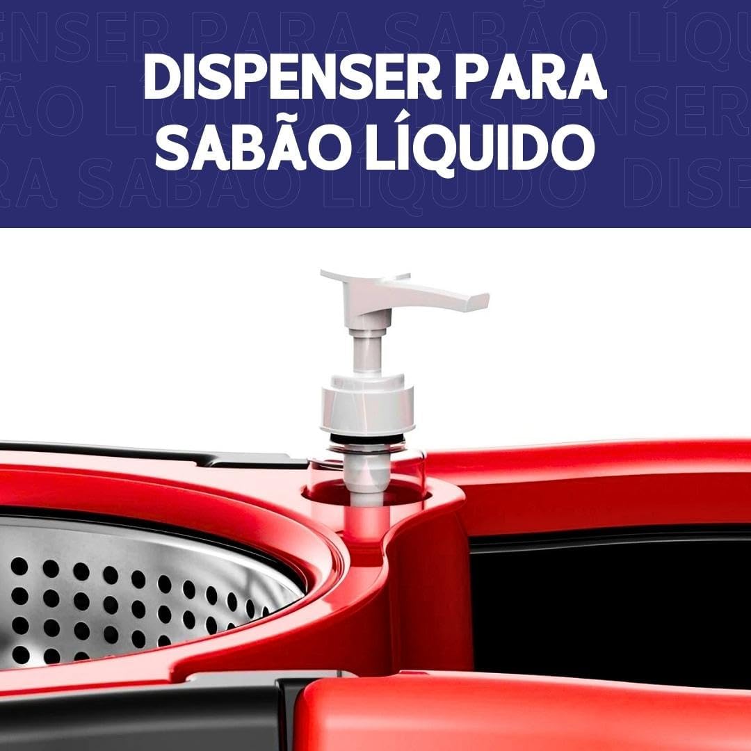 Mop Giratório com Cesto em Inox 4