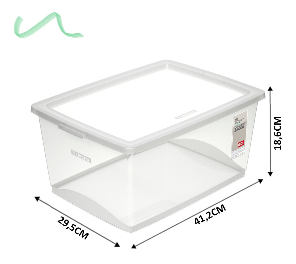 Organizador com Tampa 15 L 5