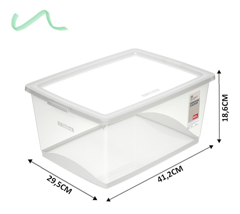 Organizador com Tampa 15 L 5