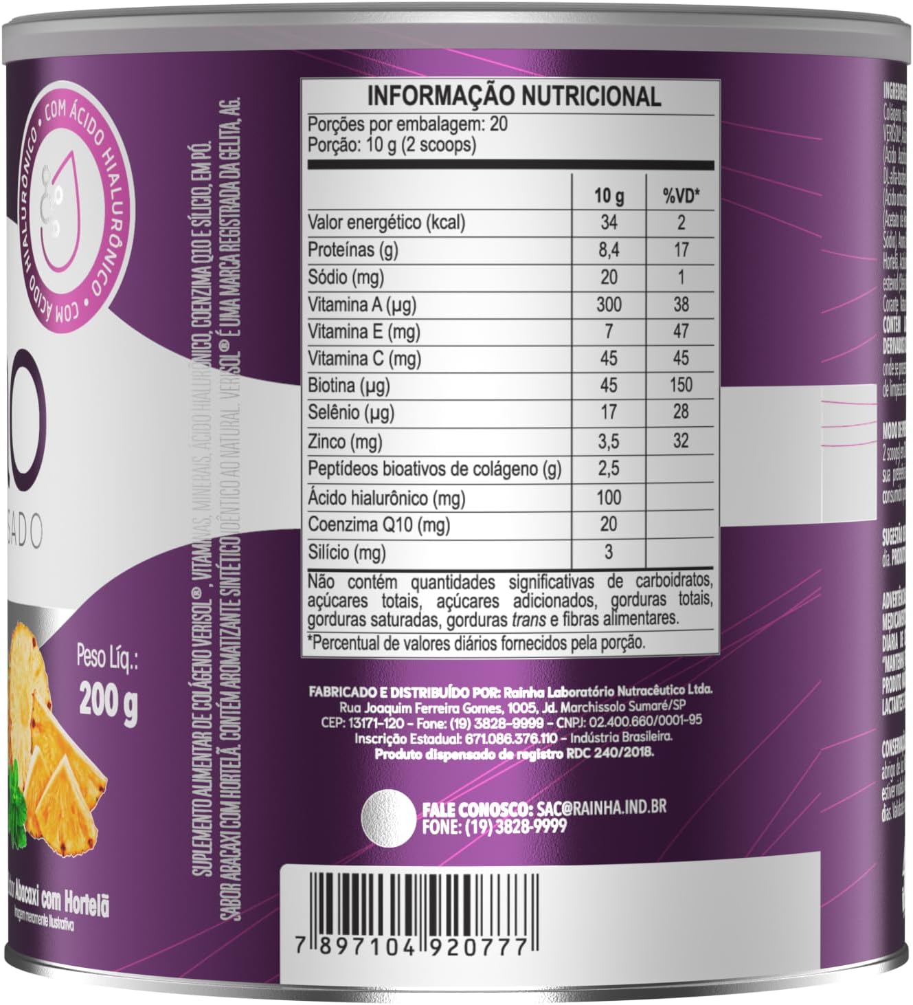 Colágeno Hidrolisado Verisol em Pó 2