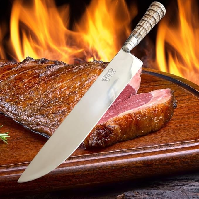Faca Churrasco Artesanal Inox Cabo Rabo Tatu 10 Super Afiada 5