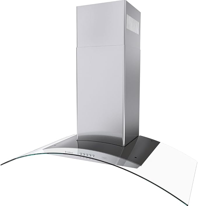 Coifa de Parede 90 cm Cadence Inspire Vidro Curvo 4
