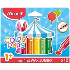 Giz de Cera Color'Peps Jumbo Estojo com 12 Cores