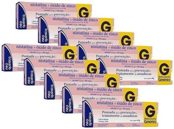 Pomada Assadura Nistatina+Ox.Zinco - 10 Unidades 1