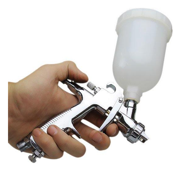 Pistola para Pintura Tipo Gravidade com Leque Steula 5