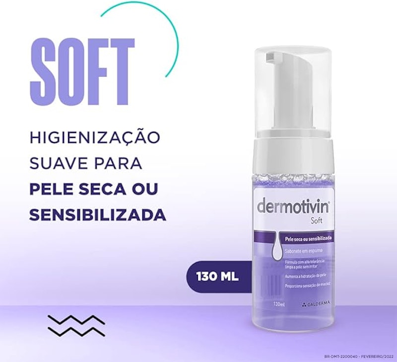 Dermotivin Soft Sabonete Espuma de Limpeza Facial 4