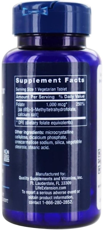 Metil Folato Optimized Folate 1000 mcg 2