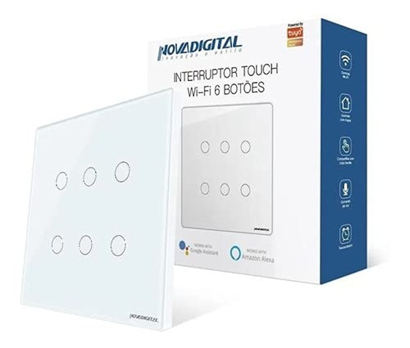 Interruptor 4 e 6 Botões Wi-Fi 5