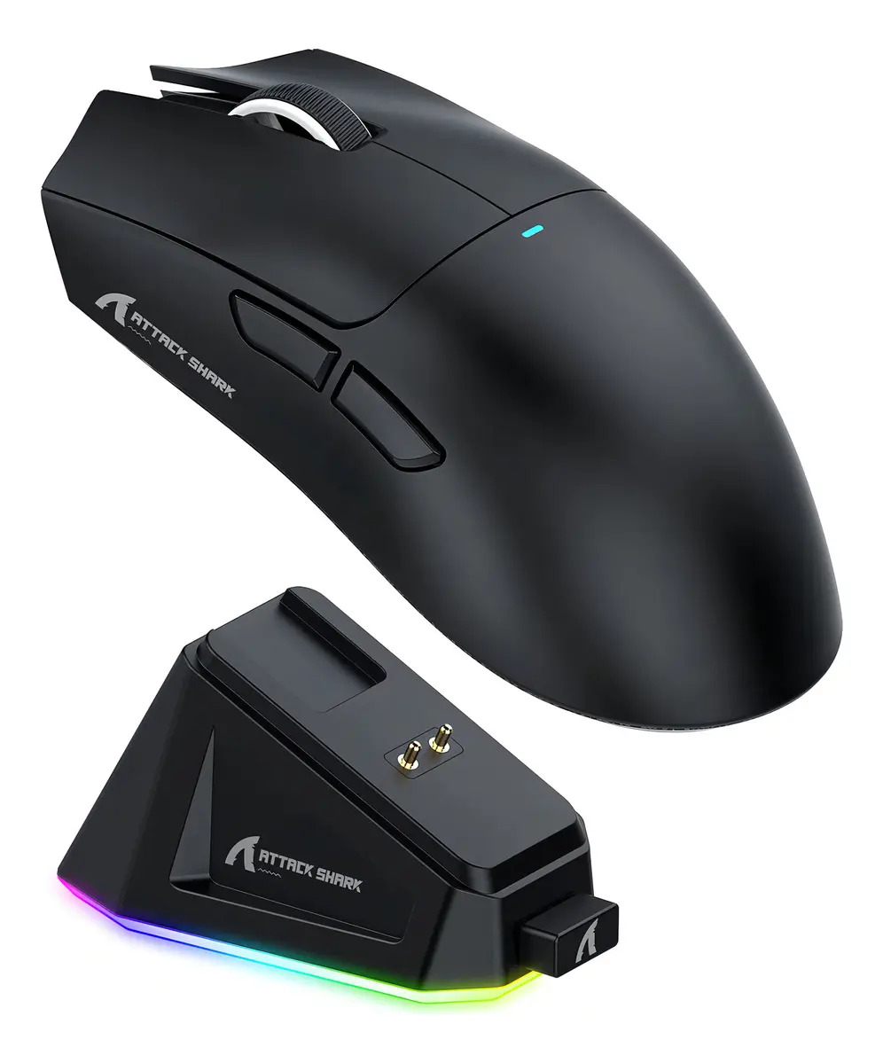 Mouse Gamer Sem Fio Attack Shark X11 1