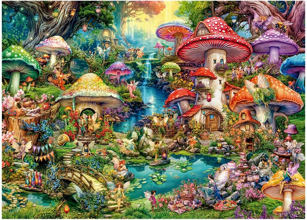 Puzzle 2000 Peças Vilarejo das Fadas 3