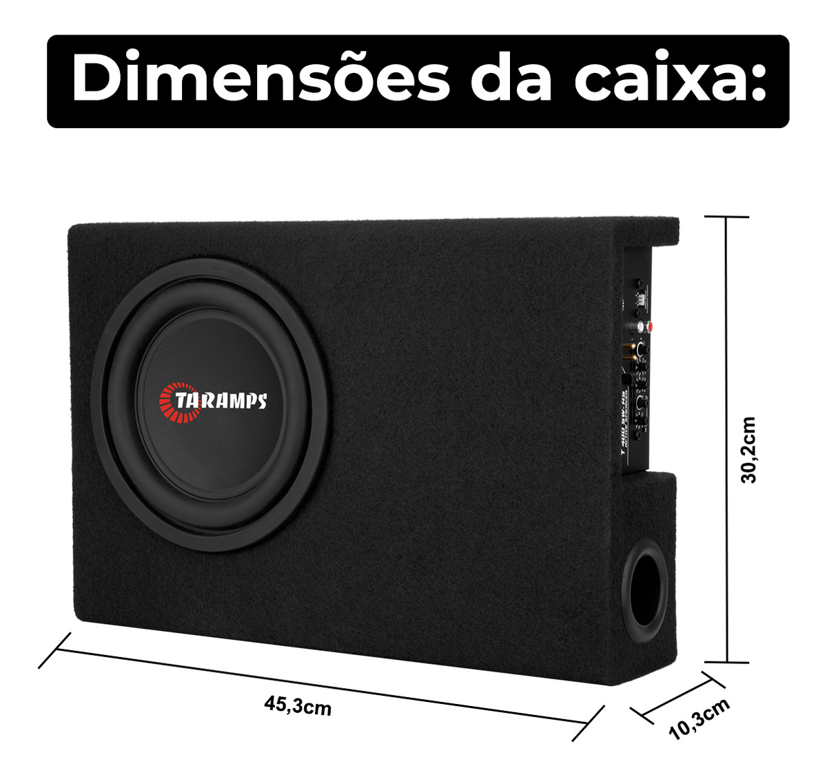 T 400 SW-AS 8″ Sub Slim Amplificado 3