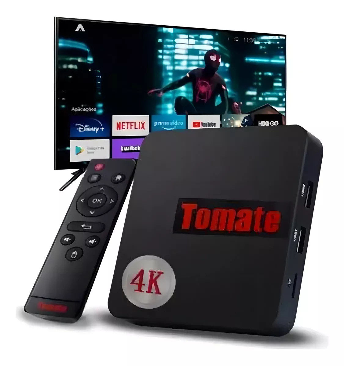 Smart TV Box Tomate 4K 1