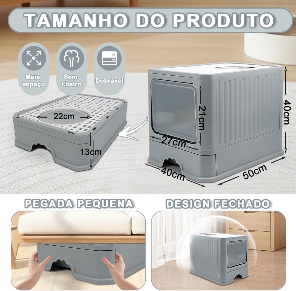 Caixa de Areia para Gatos Reamfit 2