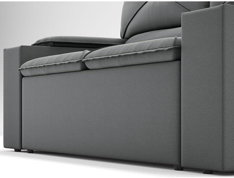 Sofá com Porta Copos Retrátil e Reclinável Pop 154cm Velosuede 3