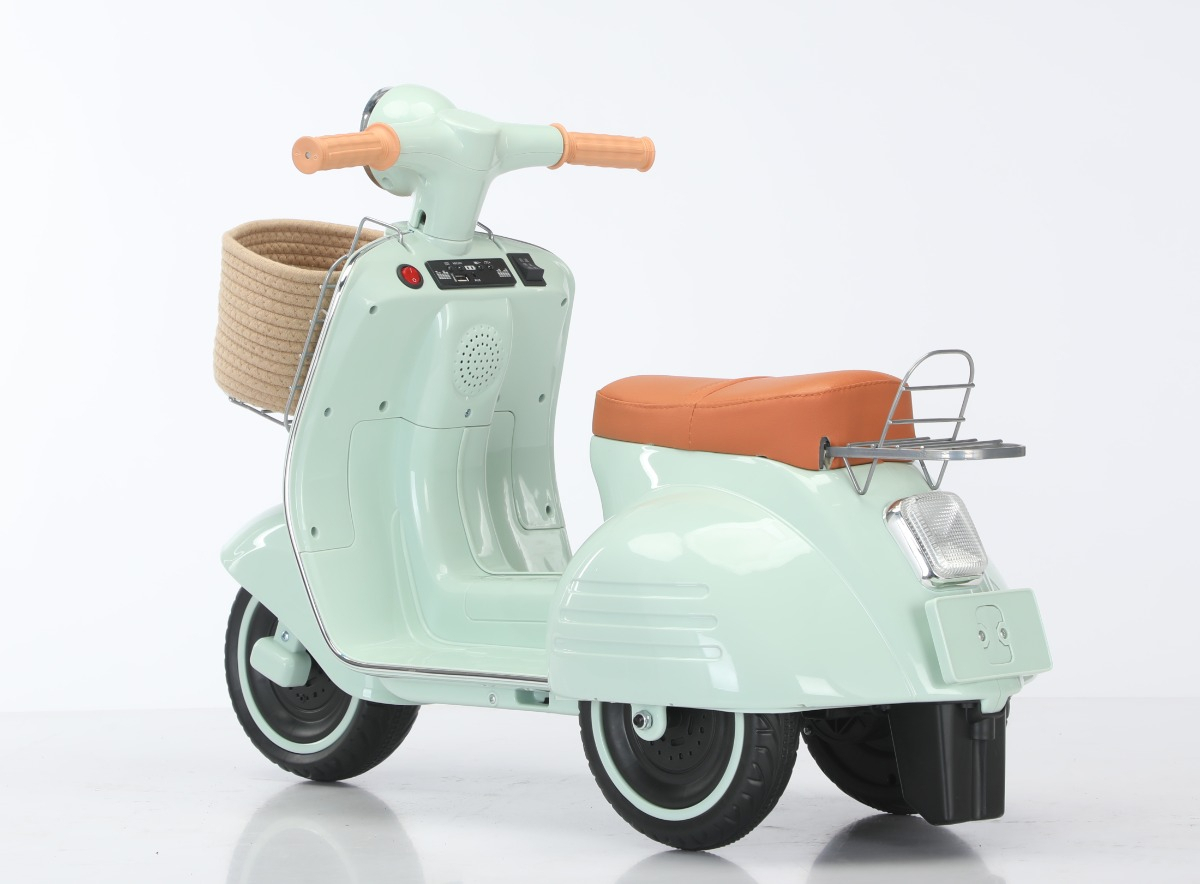Scooter Banderetta Elétrica 6 V Banco Acolchoado Menta 3