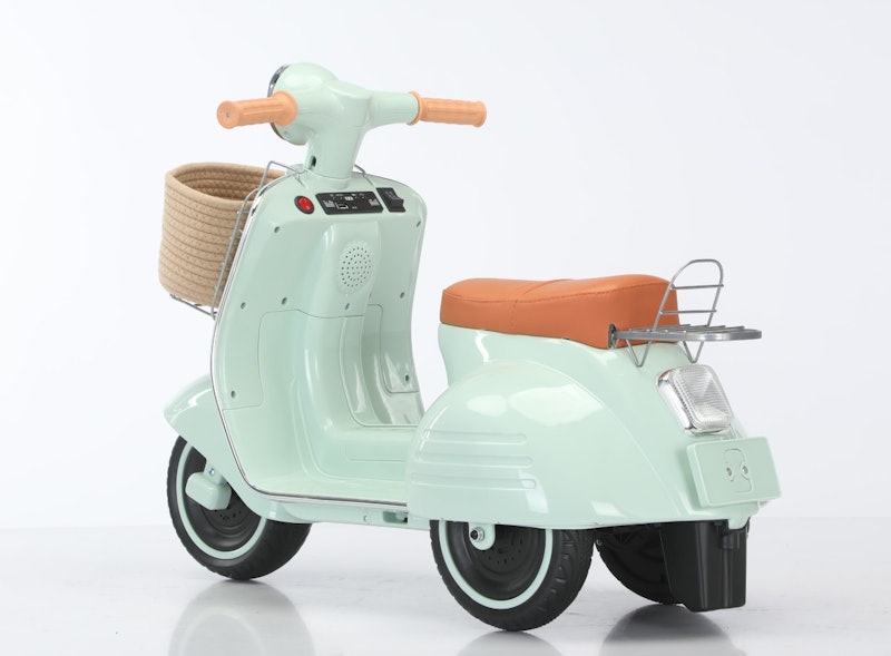 Scooter Banderetta Elétrica 6 V Banco Acolchoado Menta 3