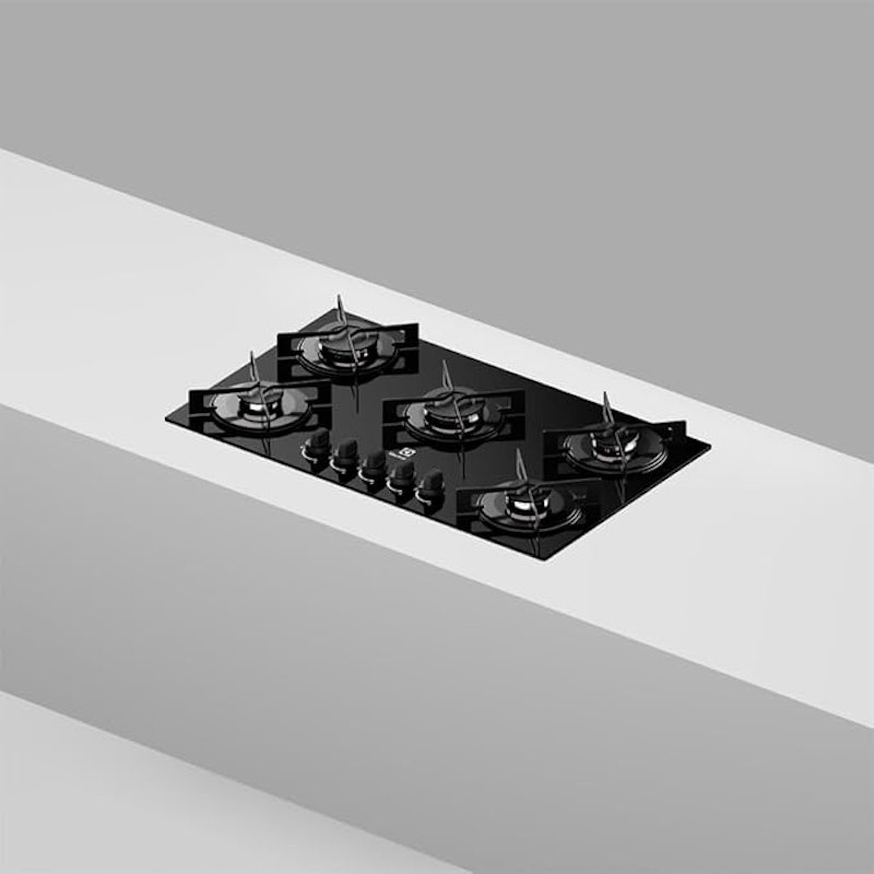 Cooktop 5 Bocas a Gás Electrolux Mesa de Vidro Efficient Grade de Aço Fosco 4