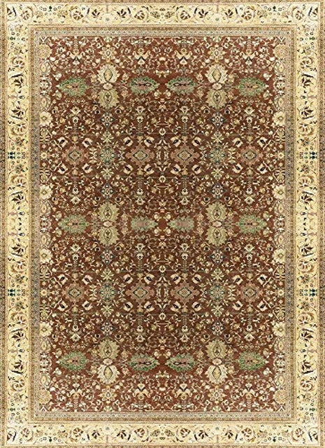 Tapete Persa Marrom e Dourado 1