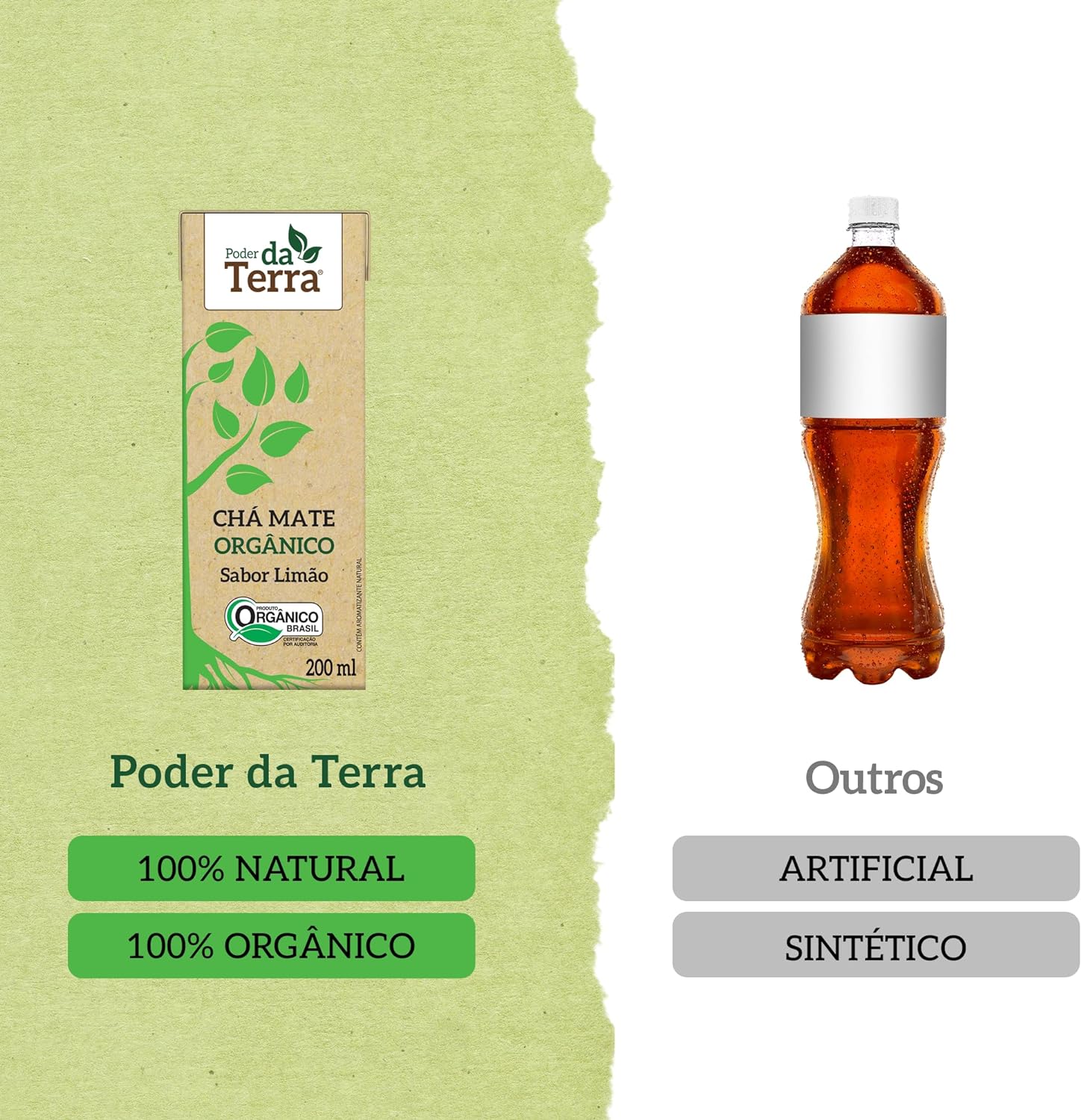 Chá Mate Orgânico Limão Poder da Terra 5