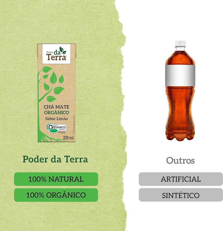 Chá Mate Orgânico Limão Poder da Terra 5