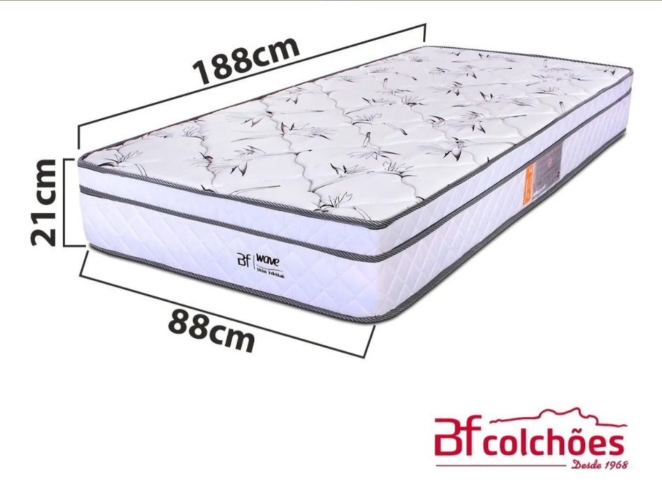 Cama Box Colchão Solteiro Molas Ensacadas Pillow 3