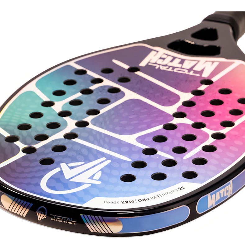 Raquete Beach Tennis Carbono 3K Total Match + Capa 3