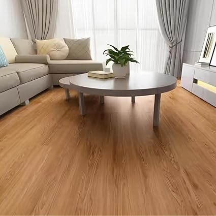 Piso Vinílico Adesivo Autocolante Régua Madeira Antiderrapante Lavável Moderno Caixa 36 Peças 5 m² 4