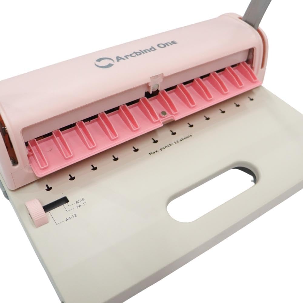 Encadernadora Furo Cogumelo para Discos Soft Rosa 2