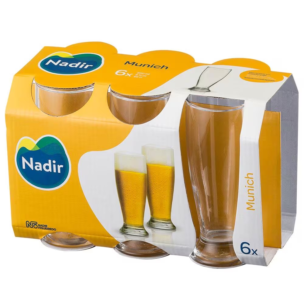 Jogo Copos para Cerveja Munich Nadir 200 ml com 6 Peças 4