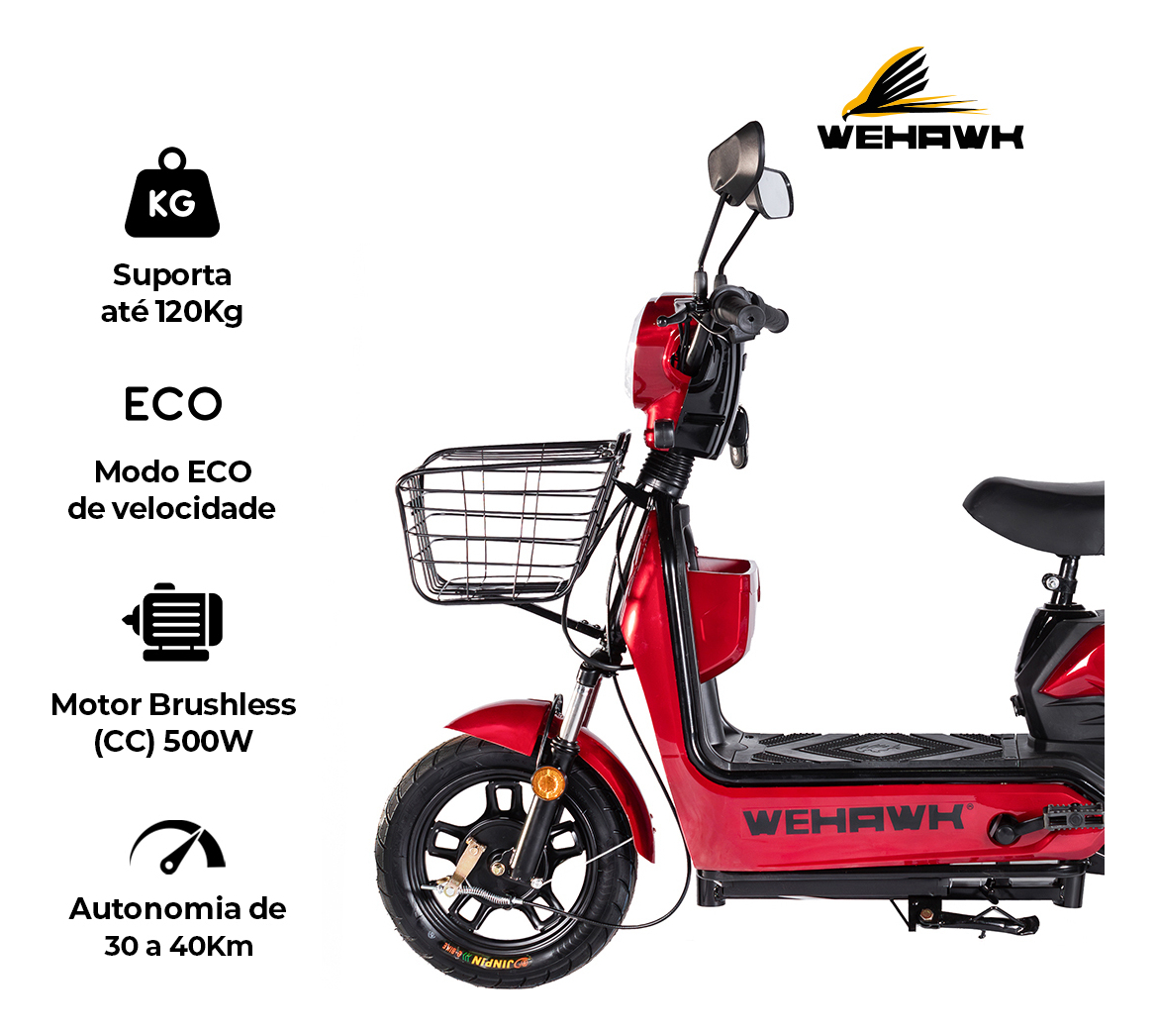Bicicleta Scooter Elétrica Basket Wx-03 WeHawk 4