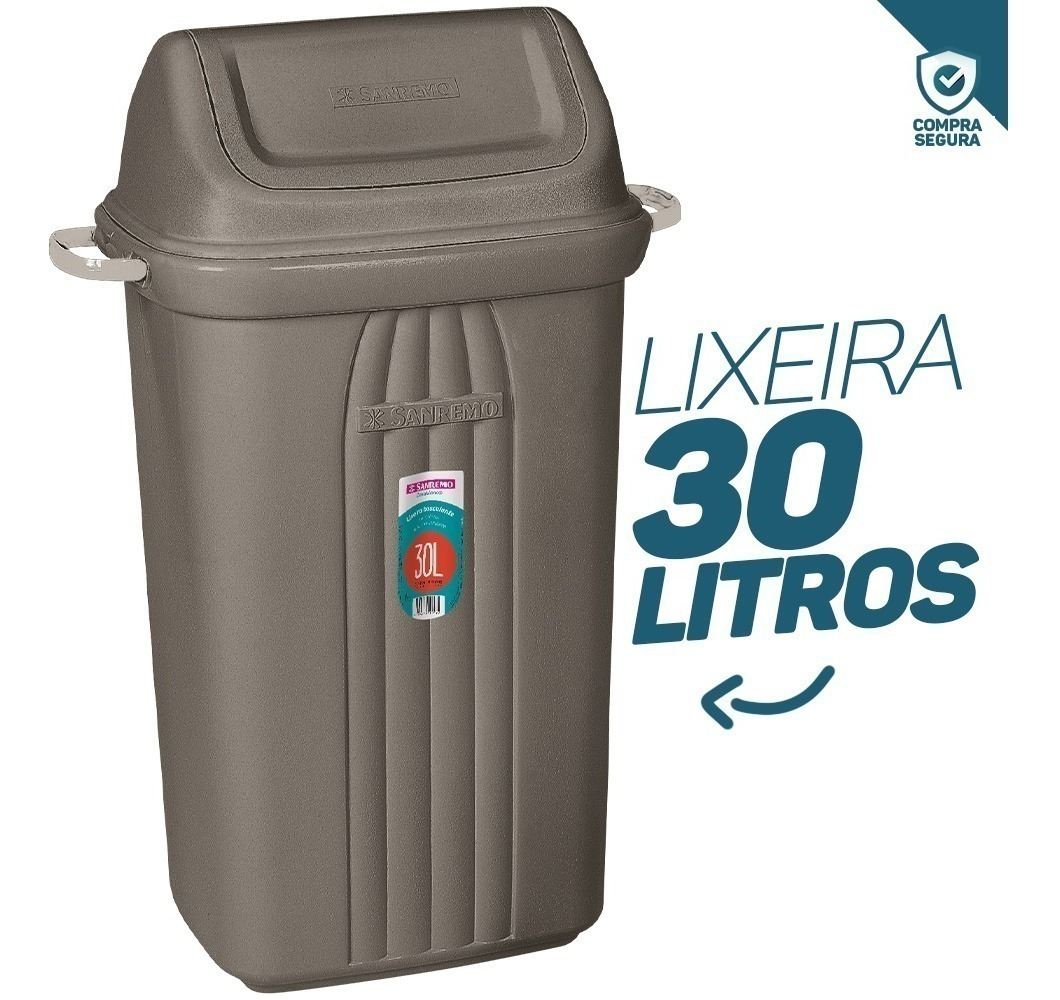 Lixeira Basculante Plástica Sanremo 3