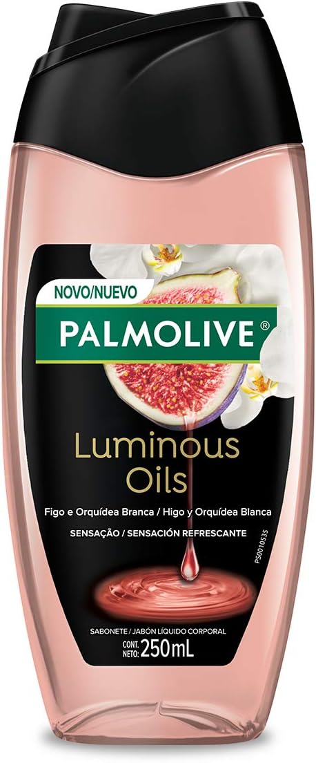 Palmolive Luminous Oils Figo e Orquídea Branca Sabonete Líquido Corporal Sensação Refrescante 250 ml 1