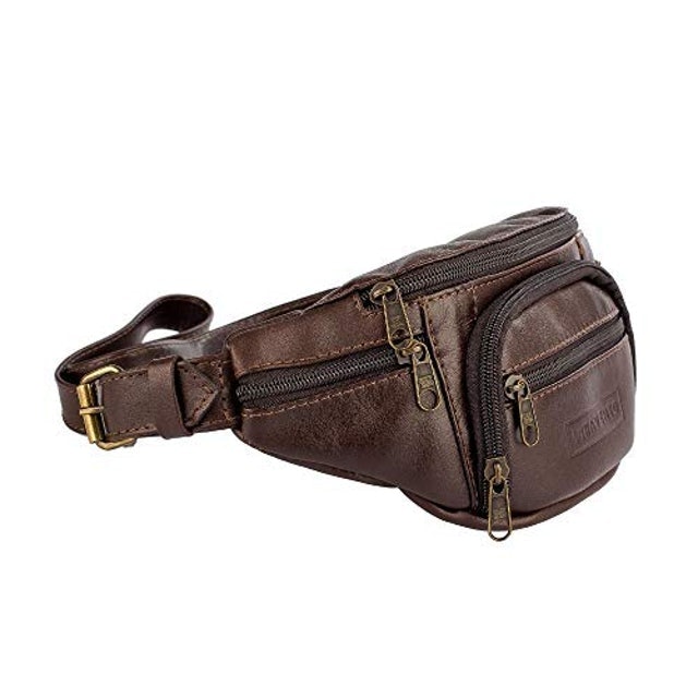 Pochete Masculina de Couro David 3