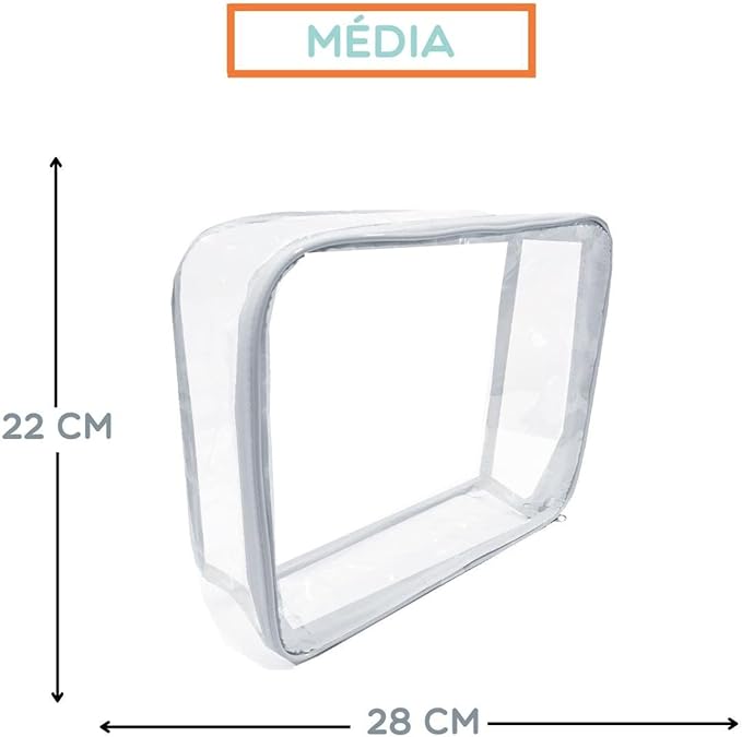 Organizador Transparente Kit 3 Peças 4
